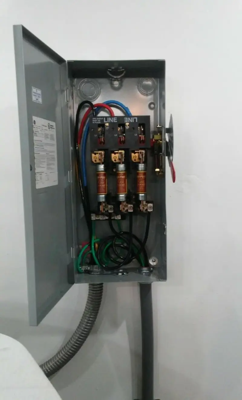 Three-phase disconnect switch installed for Electrical Wiring & Rewiring in Beaver